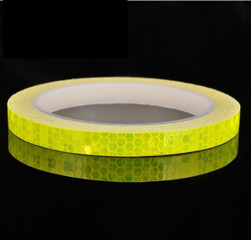 Bicycle reflective stickers mountain bike bicycle motorcycle fluorescent decal tape safety warning riding accessories