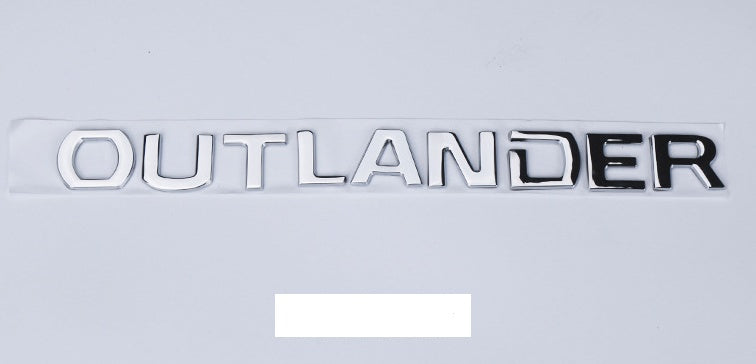 Front letter car sticker label