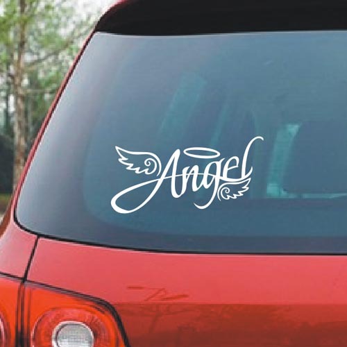 Angel Wings Reflective Sticker Angel Personalized Car Sticker Romantic Funny Car Sticker Light Eyebrow Sticker Car Rear Sticker