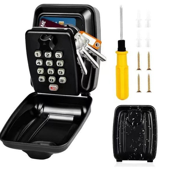 Car suspension car window anti-theft password key box Wall hanging lock box Metal storage box