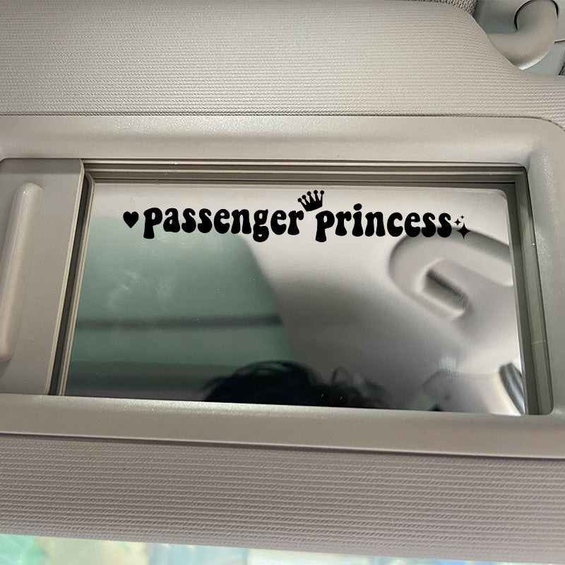 Passenger Princess Automobile Sticker Interesting Creative Suitable For Car Rearview Mirror