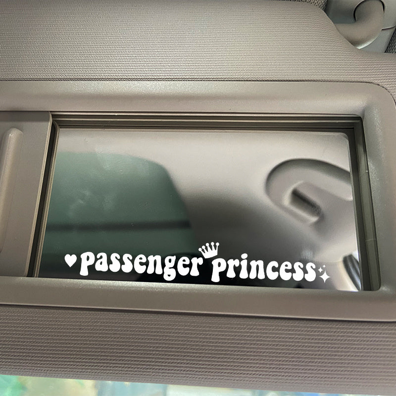 Passenger Princess Automobile Sticker Interesting Creative Suitable For Car Rearview Mirror