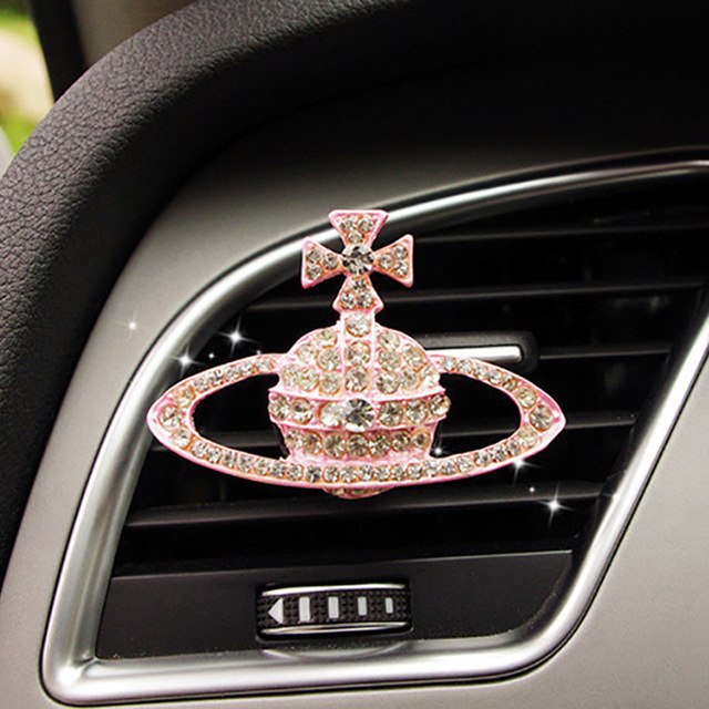 Car Air Freshener Scents Auto Perfume Vent Outlet Clip With Solid Fragrance Sheet Swan Mushroom Butterflies Planet Dance Girl