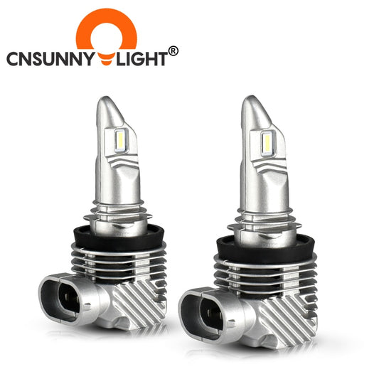 CNSUNNYLIGHT Newest 1:1 Size H11 H4 H7 Mini LED Car Headlight Bulbs Wireless 9005 9006 HB3 HB4 H8 6000K White Auto Fog Lights