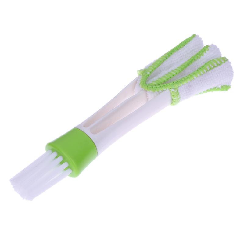 VODOOL Double Ended Car Cleaning Brush Air Conditioner Vent Slit Clean Brush Detailing Dust Removal Blinds Keyboard Duster Brush