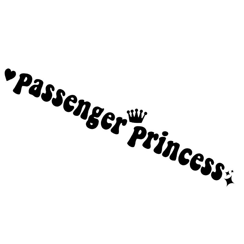 Passenger Princess Automobile Sticker Interesting Creative Suitable For Car Rearview Mirror