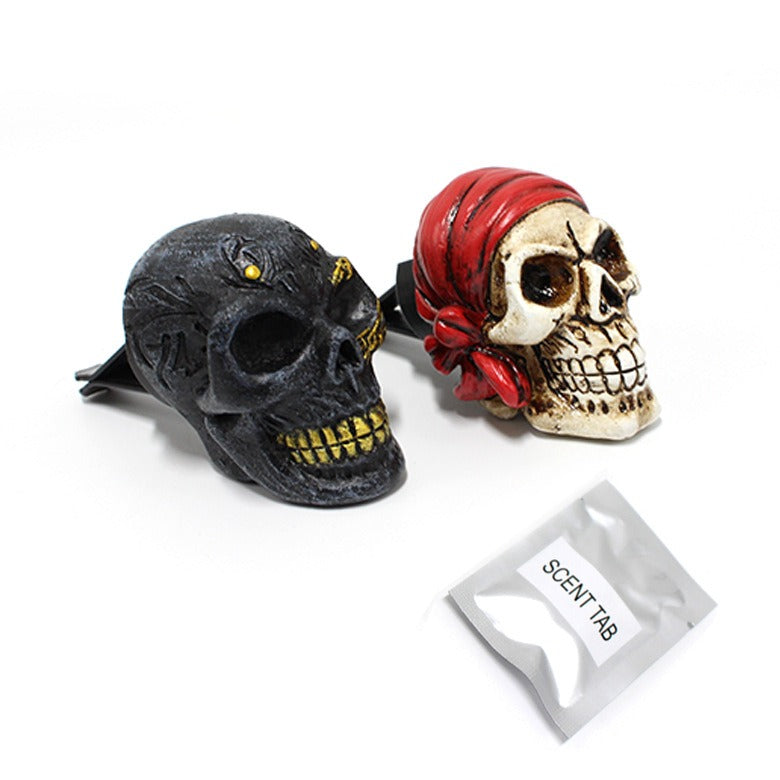 Pirate Ghost Head Aromatherapy Pendant Resin Car Air Outlet Skeleton Head Decoration