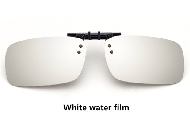 Cool Polarized Mirrored UV400 Lens Clips On Sunglasses Driving Night Vision Lens Sun Glasses Male Anti-UVA For Men Women