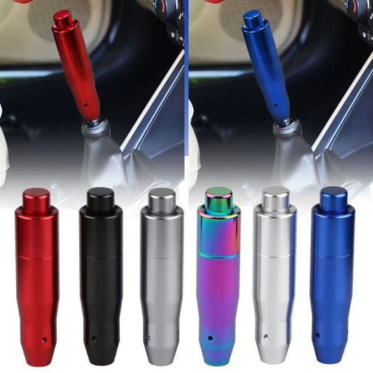 Personalized modification of automotive general metal gear head racing colorful gear lever metal simple wave stick head handbrake