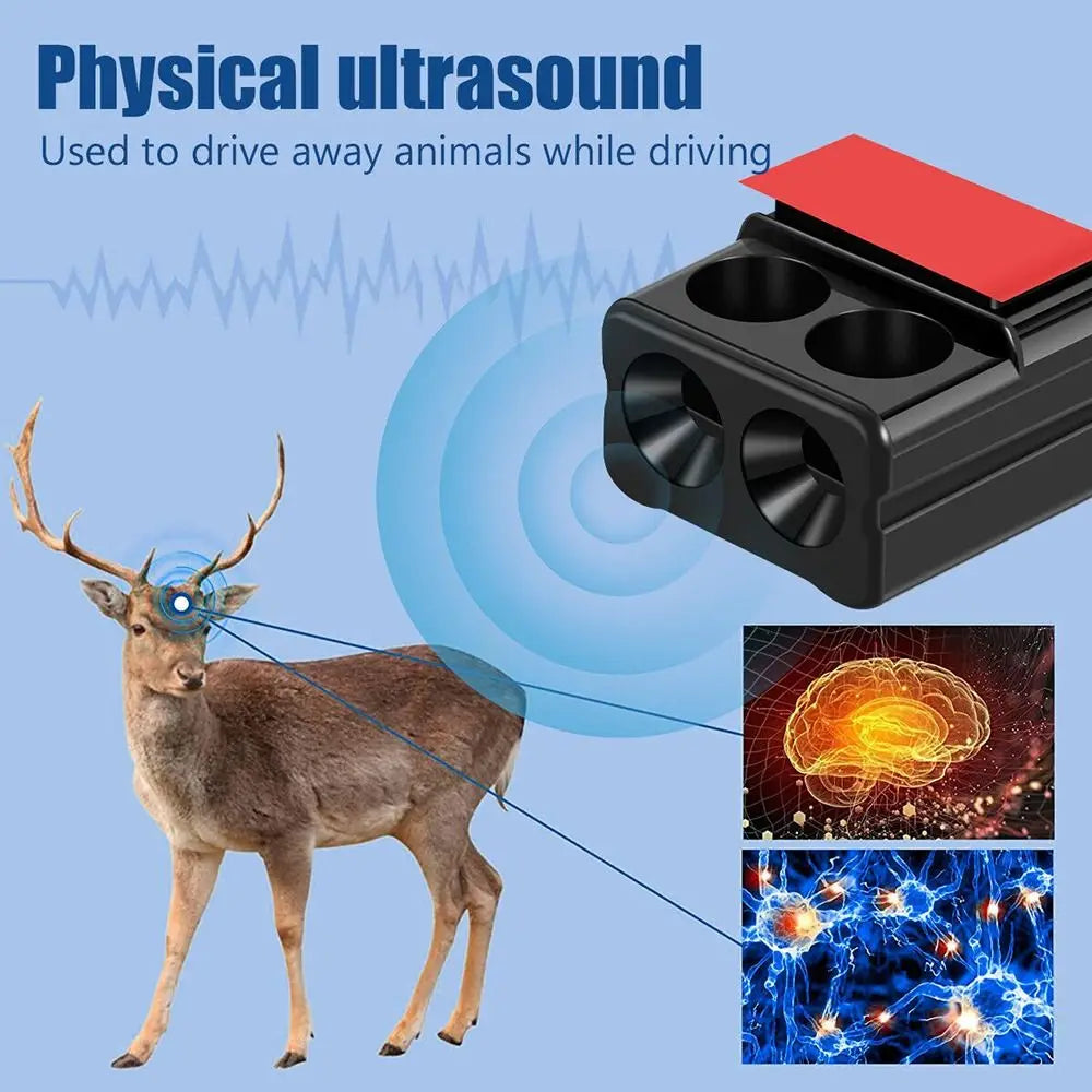 Collisions Fits All Vehicles Forest Driving Ultrasonic Car Alert Device Animal Repeller Sound Alarm Car Deer Whistle