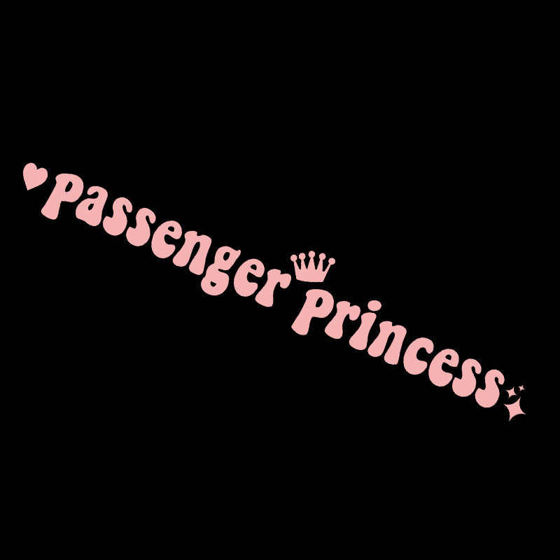 Passenger Princess Automobile Sticker Interesting Creative Suitable For Car Rearview Mirror