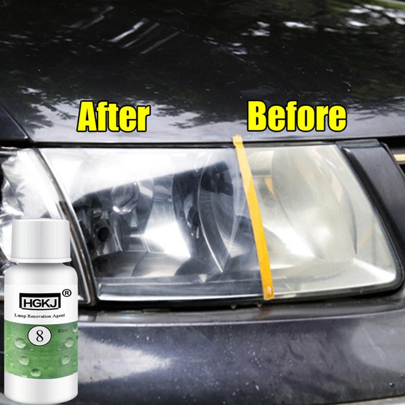 20/50ML HGKJ-8 Car Headlight Cleaning Fluid Repair Refurbishment Fluid Detergent Car Light Cleaner