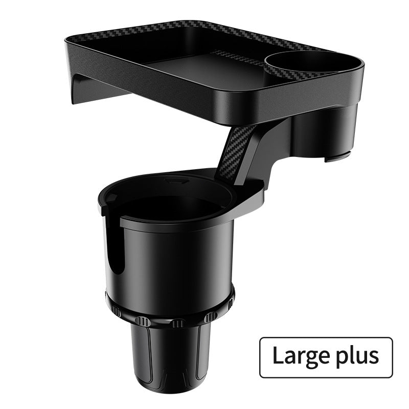 Car 360-Degree Rotating Dinner Plate Car Beverage Coffee Burger Water Cup Small Table Rack