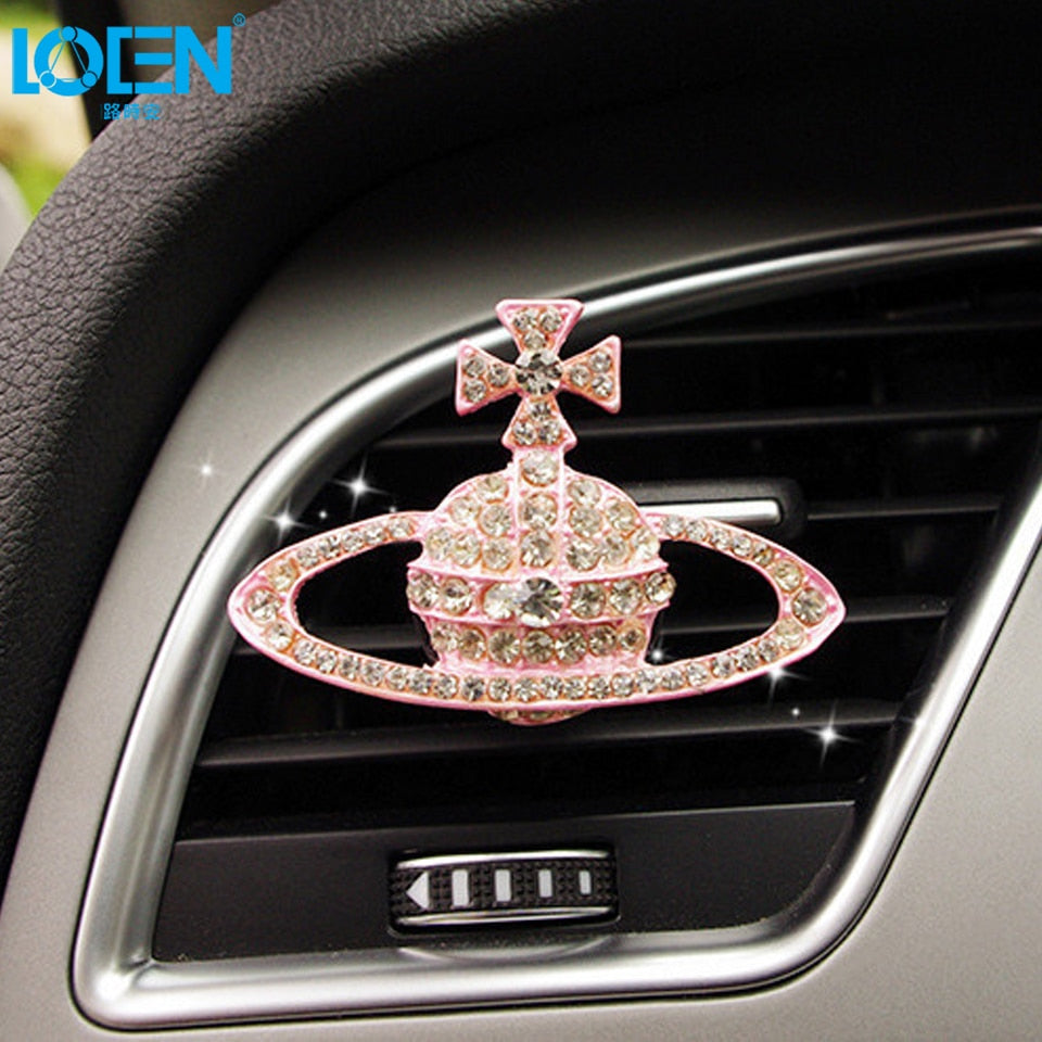 Car Air Freshener Scents Auto Perfume Vent Outlet Clip With Solid Fragrance Sheet Swan Mushroom Butterflies Planet Dance Girl