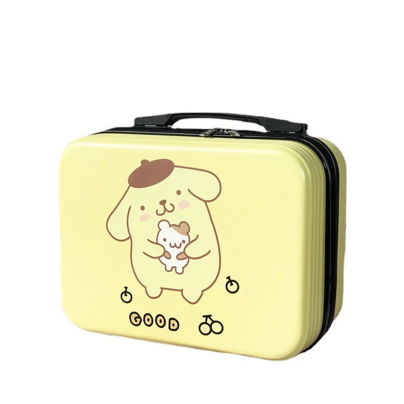 Fashion Portable Cosmetic Case Sanrios New Large Capacity Cute Cartoon Portable Storage Box Can Be Set Tie Rod Small Suitcase