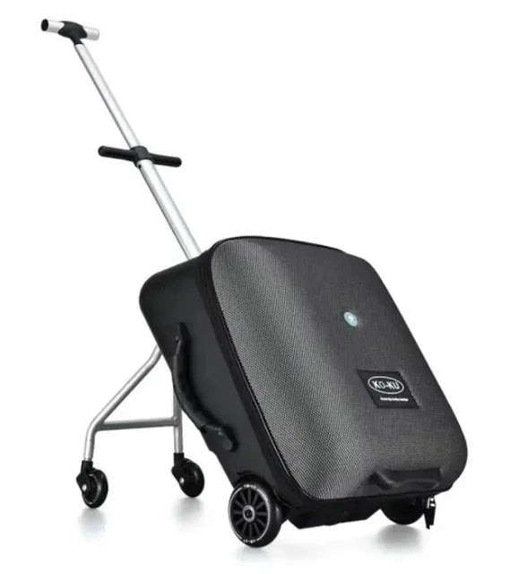 Formsio Kids Scooter Suitcase Lazy Carry On Rolling Luggage Box Sitting Trolley Bag For Baby