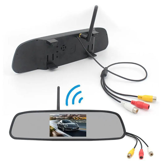 Rearview Mirror Camera Dvr 4.3-inch Rear View Mirror + Reversing Camera Wireless Car Reversing Camera Automobile Video Recorder