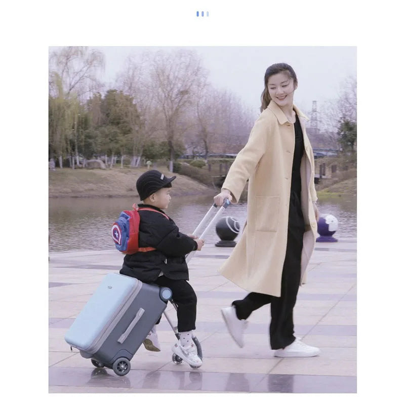 Kids Stroller Travel Suitcase Riding and Sitting Multi-function Waterproof and Wear Resistant Trunk Suitcase Luggage