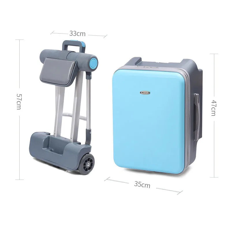 Kids Stroller Travel Suitcase Riding and Sitting Multi-function Waterproof and Wear Resistant Trunk Suitcase Luggage