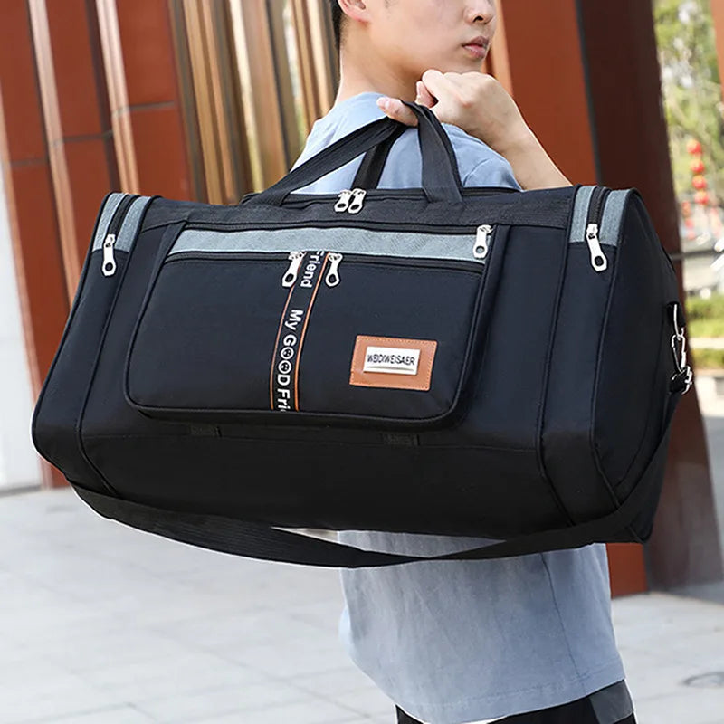 Oxford Travel Bag Handbags Large Capacity Carry On Luggage Bags Men Women Duffle Shoulder Outdoor Tote Weekend Waterproof Bag