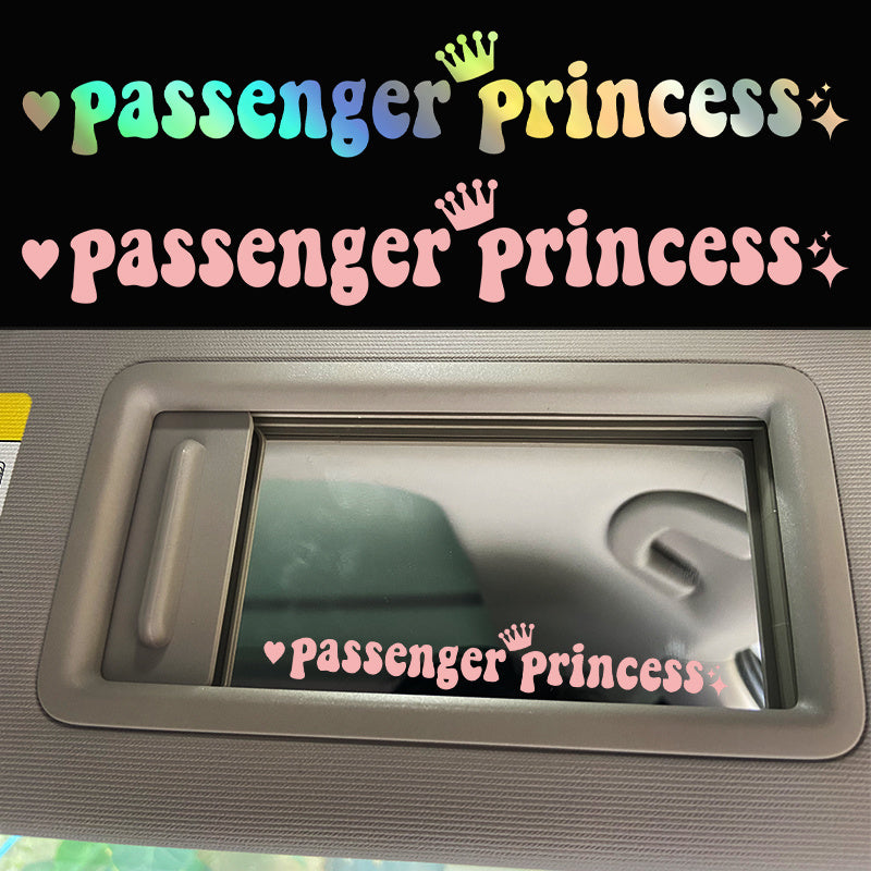 Passenger Princess Automobile Sticker Interesting Creative Suitable For Car Rearview Mirror